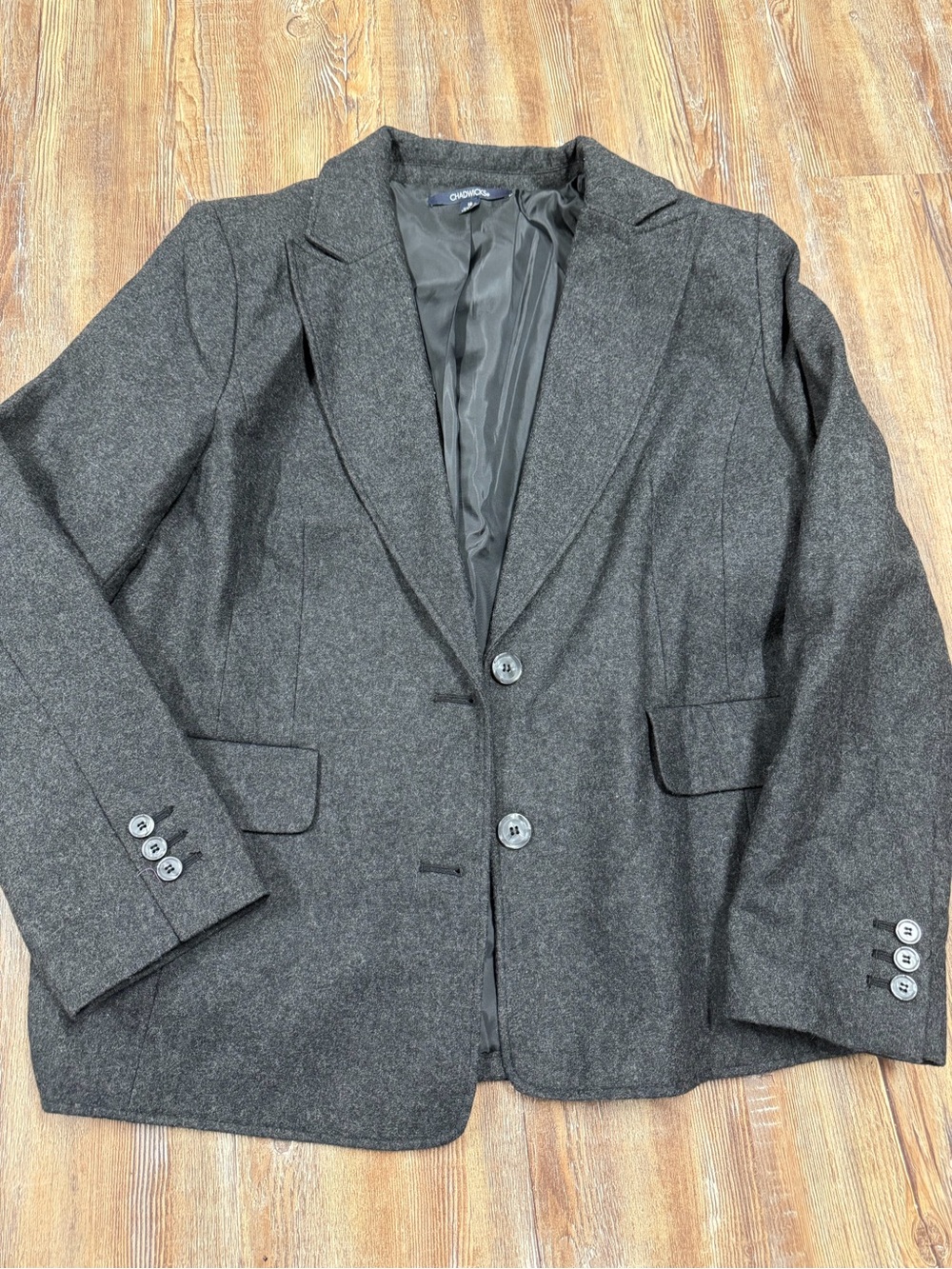 Vintage Gray Chadwick's blazer in a 16